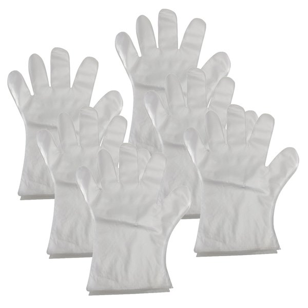 Baumgartens Disposable Gloves, Plastic, OneSize, 600 PK, Transparent M64700